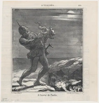 Like a Puppet, from 'News of the day,' published in Le Charivari, October 12, 1869