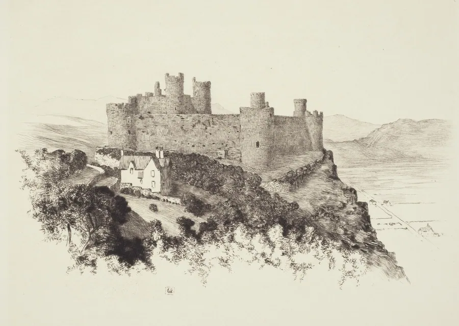 Harlech Castle, Wales by George Elbert Burr