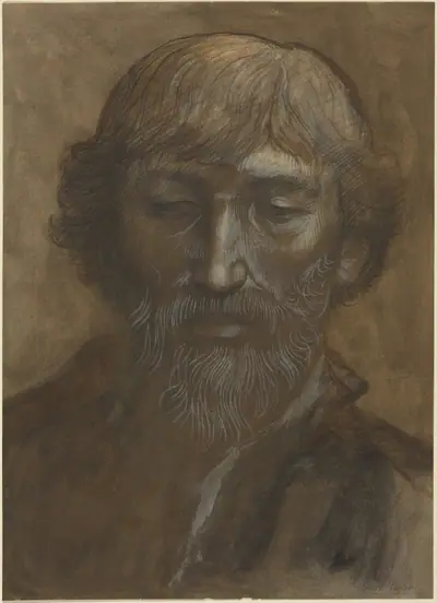 Head of a Man, Full Face
