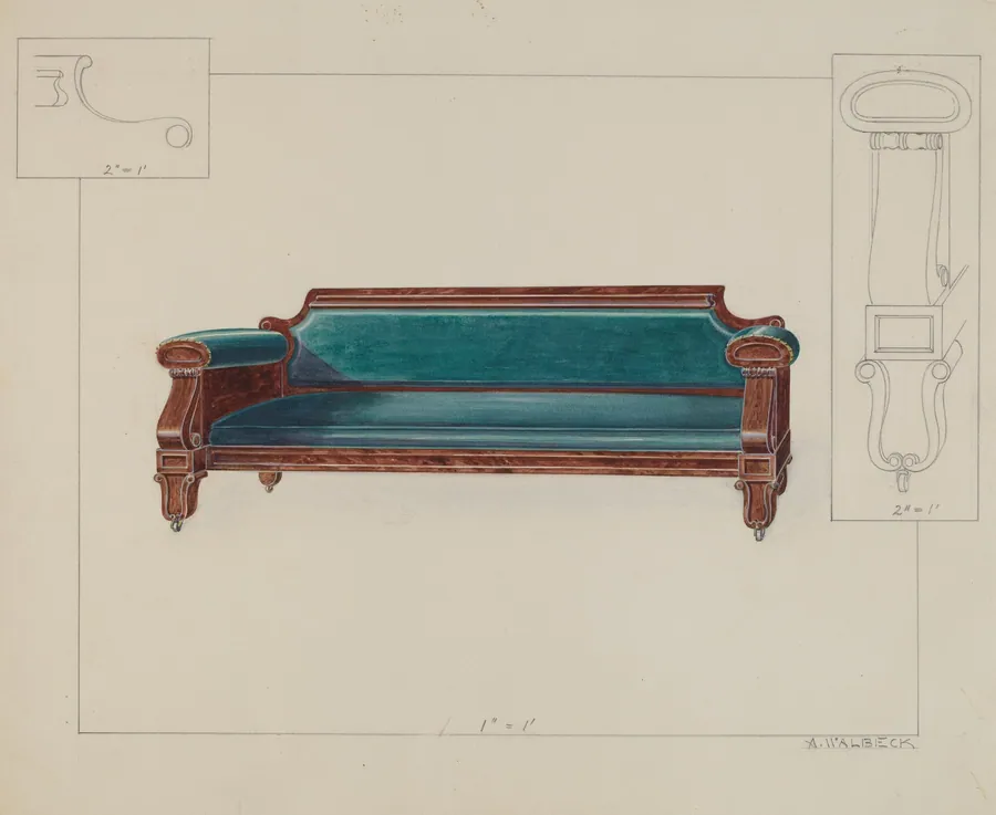 Settee by Alfred Walbeck