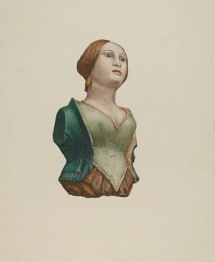 Half-Length Figure by Rosamond P. Gray