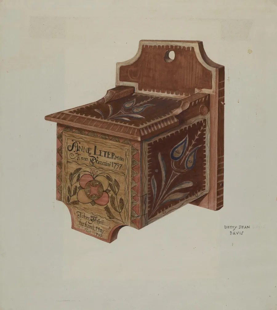 Pennsylvania German Hanging Salt Box by Betty Jean Davis