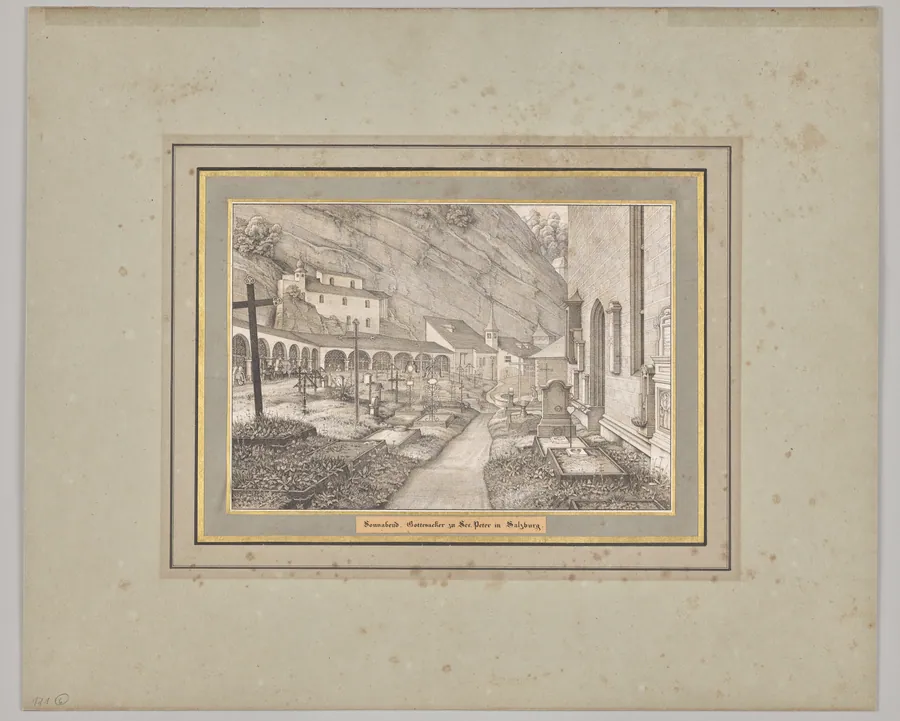 Saturday. Gottesacker to Sct. Peter in Salzburg by Ferdinand Olivier