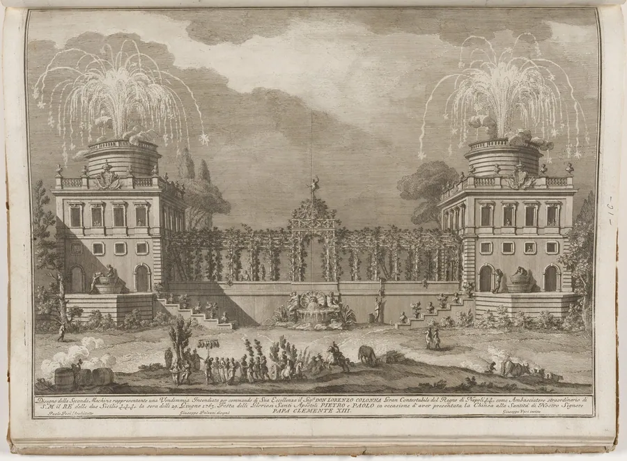 The Seconda Macchina for the Chinea of 1763: The Grape Harvest by Giuseppe Vasi