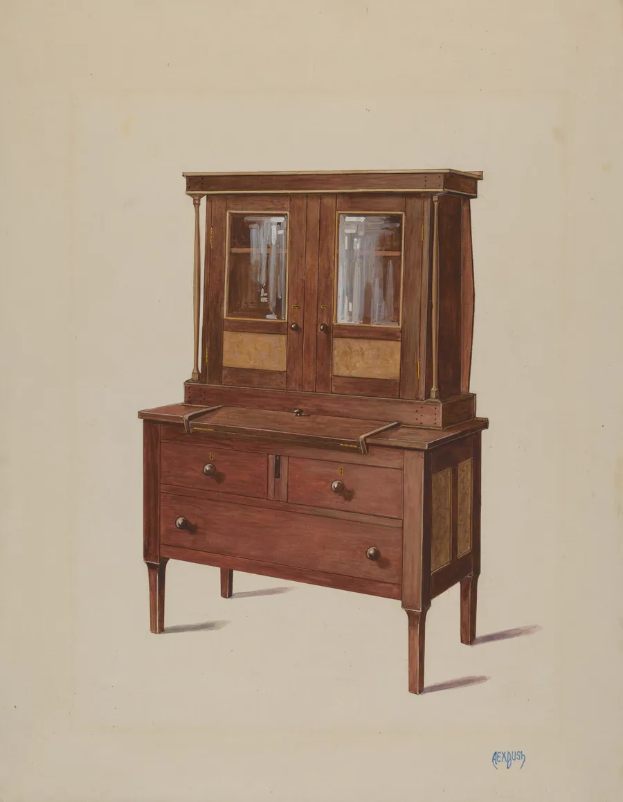 Secretary Bookcase by Rex F. Bush