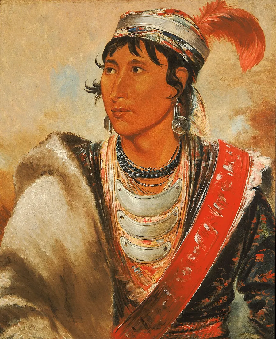 Láh-shee, The Licker, called "Creek Billy" by George Catlin, born Wilkes-Barre, PA 1796-died Jersey City, NJ 1872
