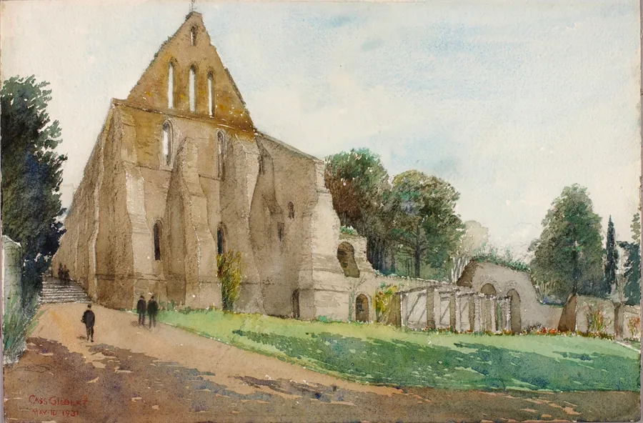 Battle Abbey by Cass Gilbert, born Zanesville, OH 1858-died Brockenhurst, England 1934