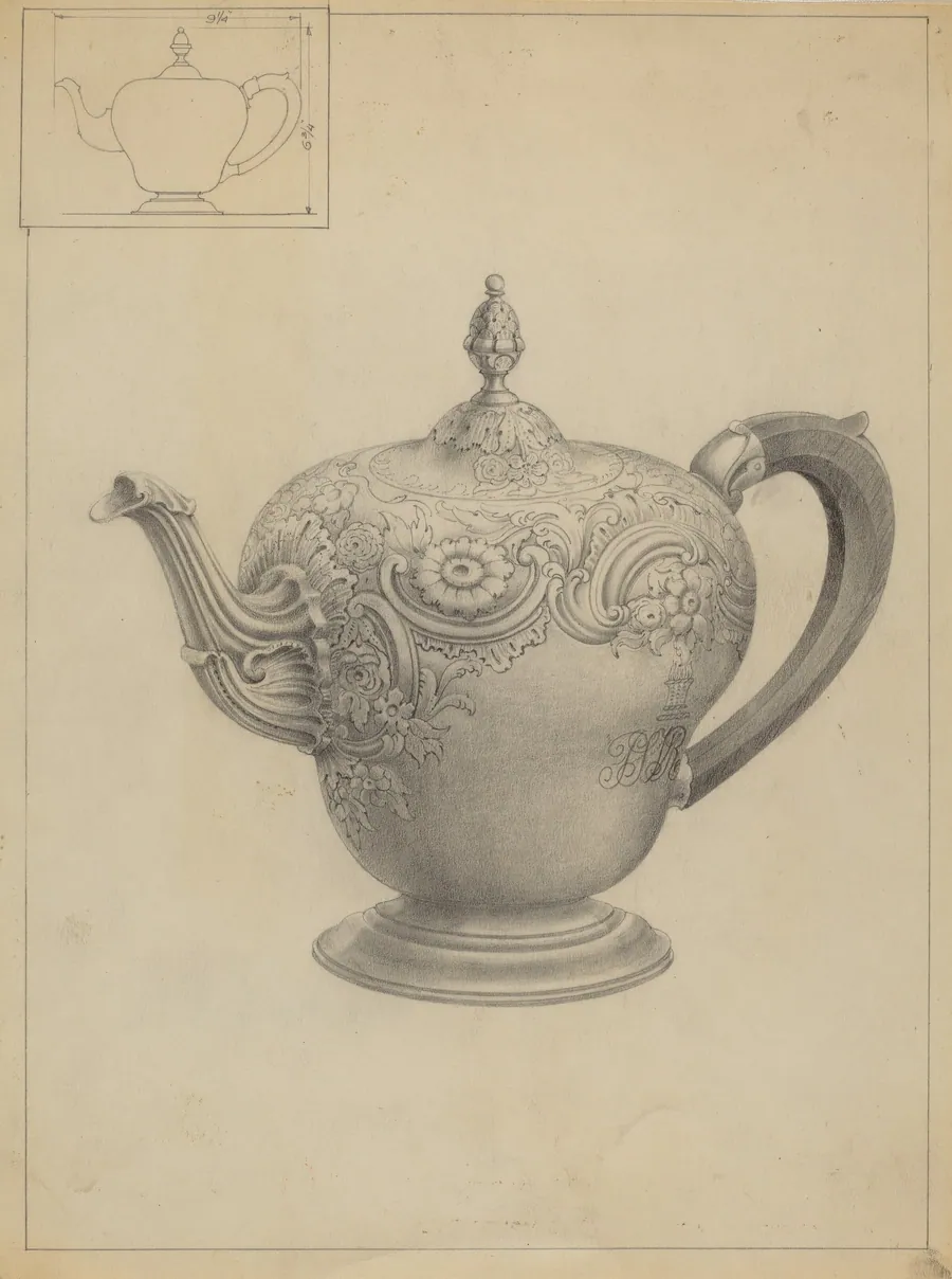 Silver Teapot by American 20th Century