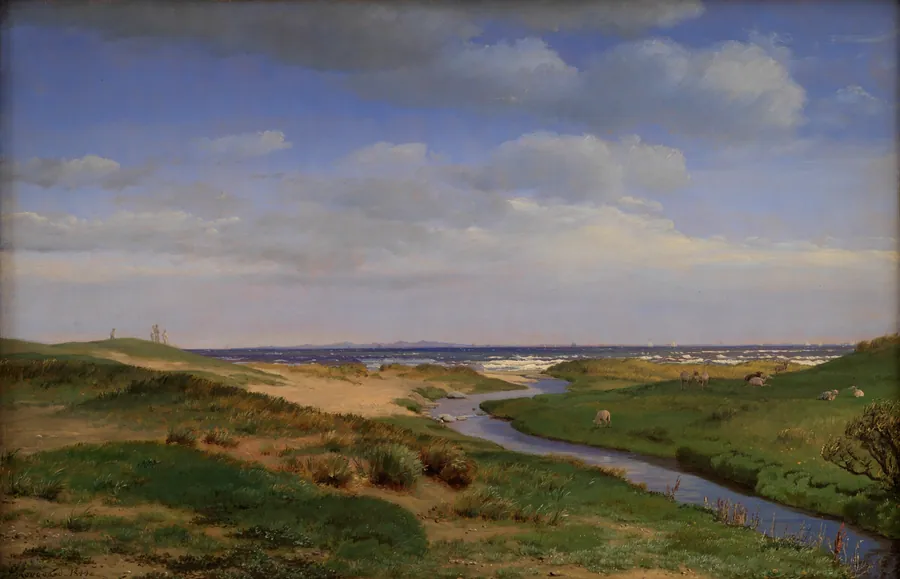 Parti af Sjællands nordkyst ved Dronningmølle by P.C. Skovgaard