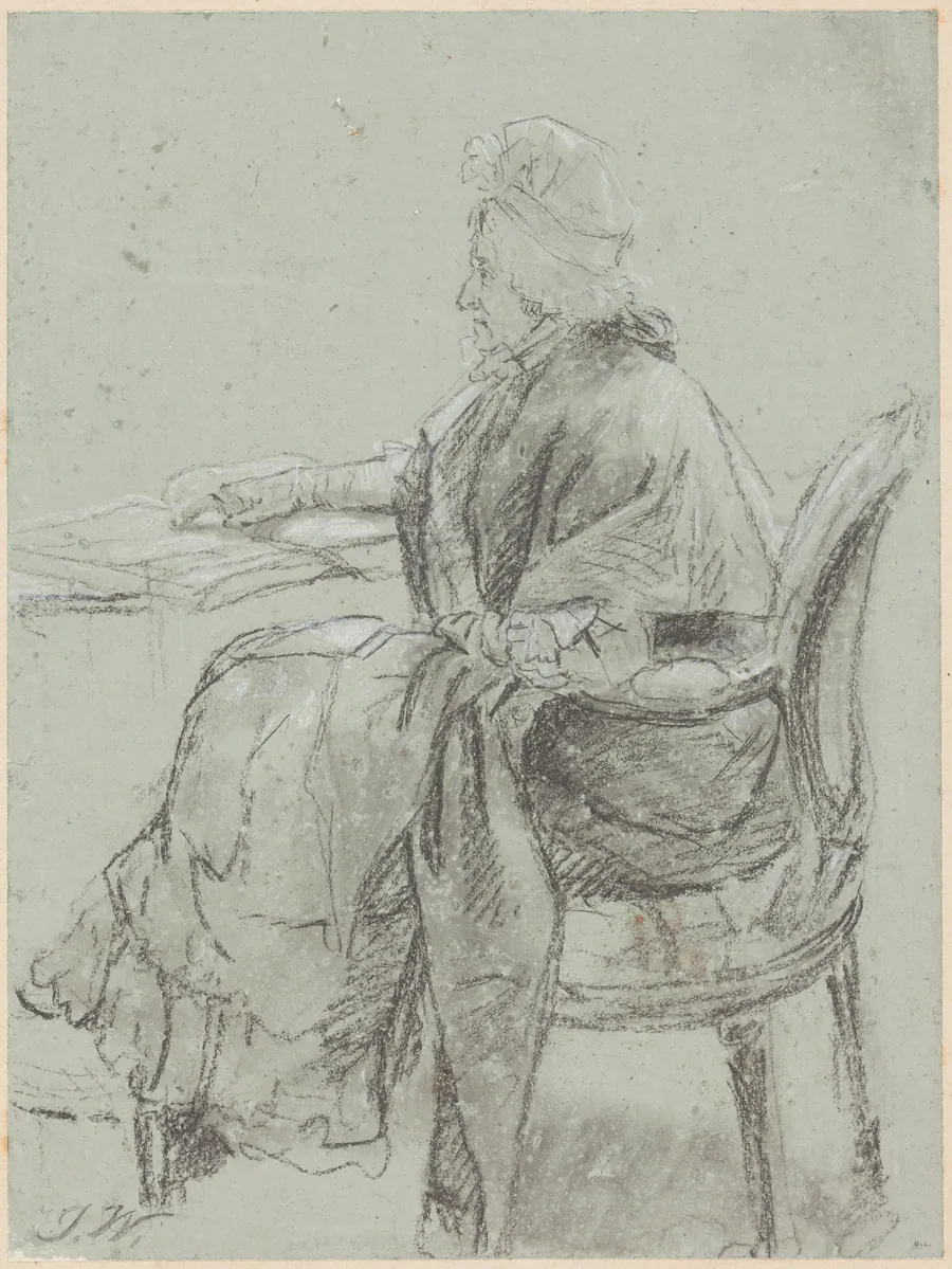 Study of an Elderly Woman for "Disobedience Discovered" by James Ward