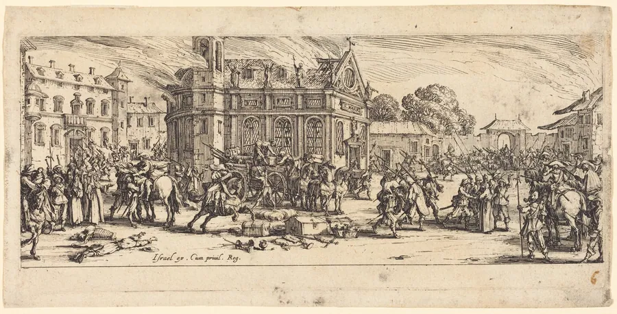 Destruction of a Convent by Jacques Callot