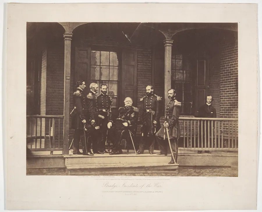 Lieutenent General Scott, General-in-Chief U.S. Army, & Staff by Mathew B. Brady