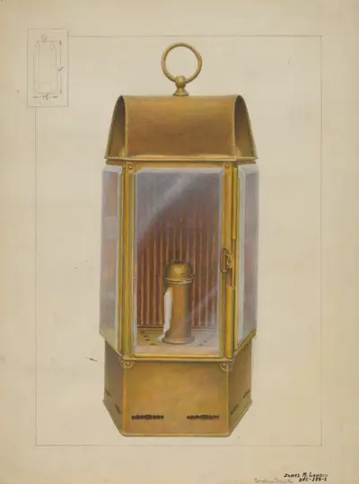 Wardroom Lamp from "Constitution"