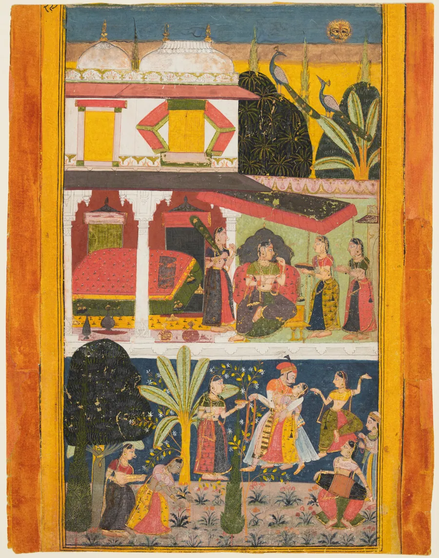 A Heroine and Her Paramour: Malavi Ragini, from a Ragamala