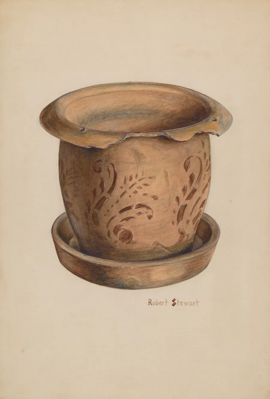 Flower Crock by Robert Stewart
