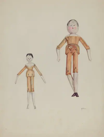 Jointed Wooden Dolls