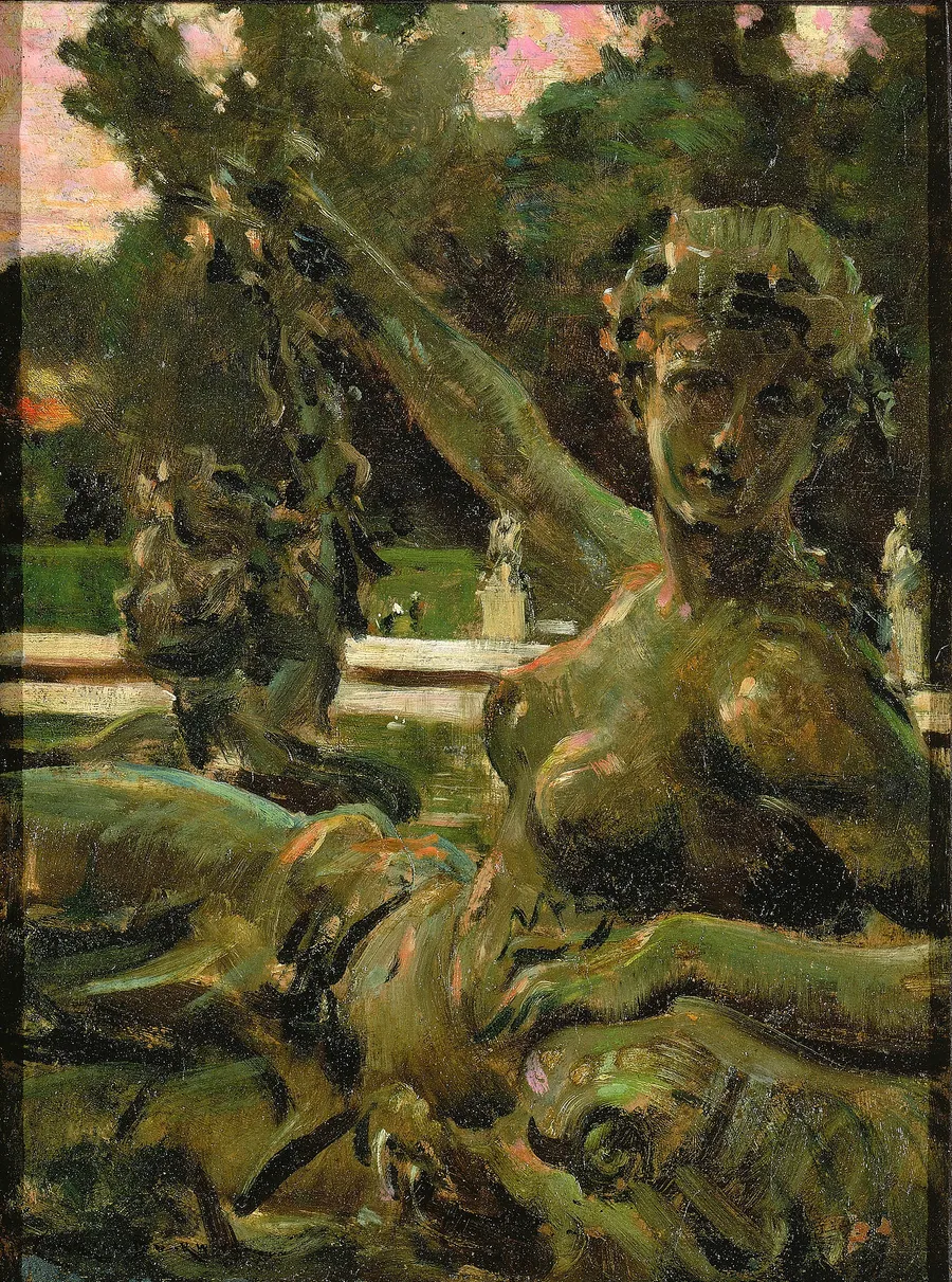 Nymph and Cupid by Carroll Beckwith, born Hannibal, MO 1852-died New York City 1917