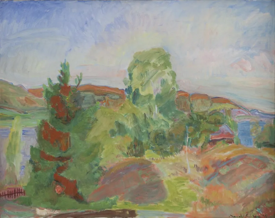 Højsommer. Landskab by Thorvald Erichsen