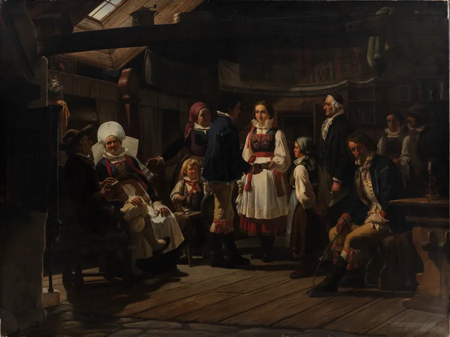 En trolovelse i Herrestad i Skåne by Niels Simonsen