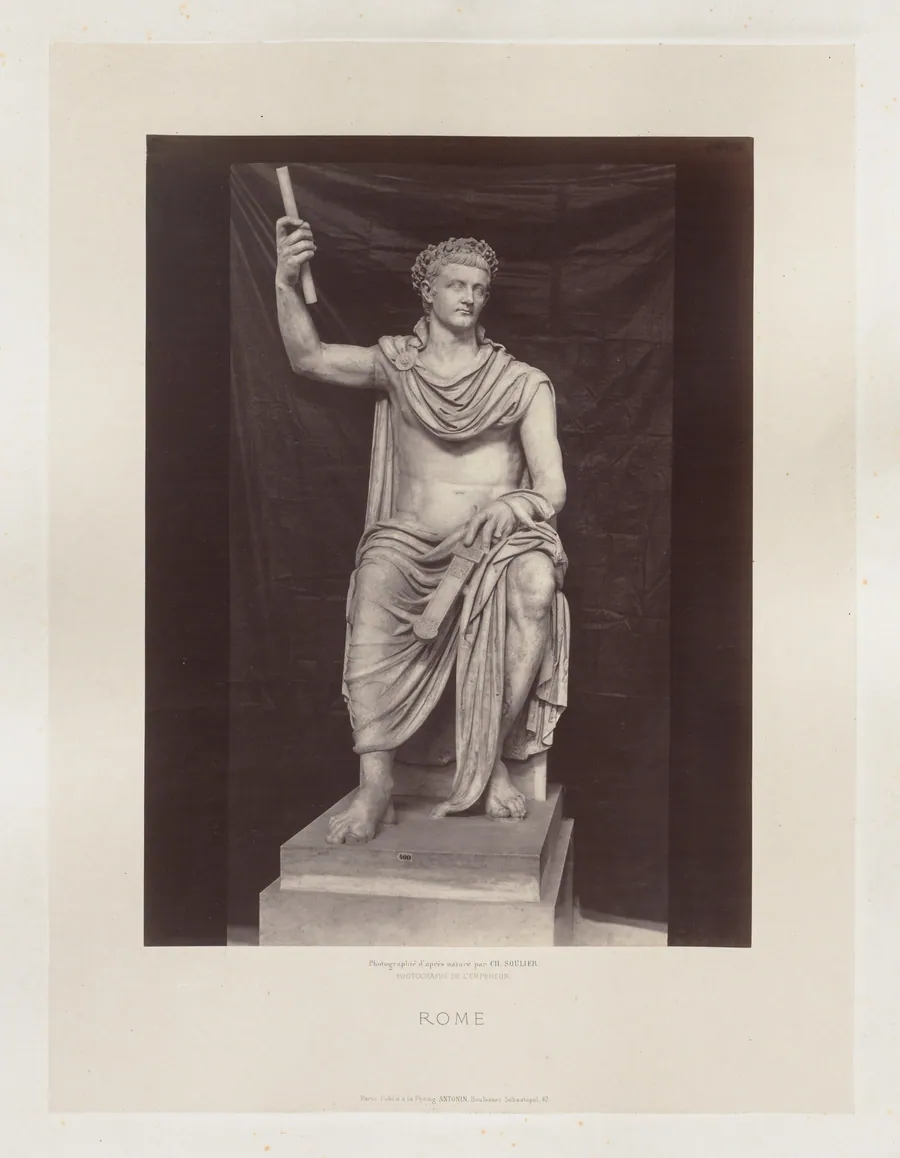 Statue de Tibere, Vatican by Charles Soulier