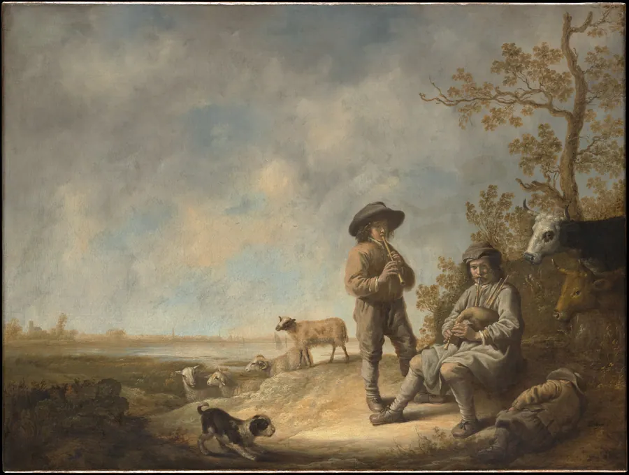 Piping Shepherds by Aelbert Cuyp