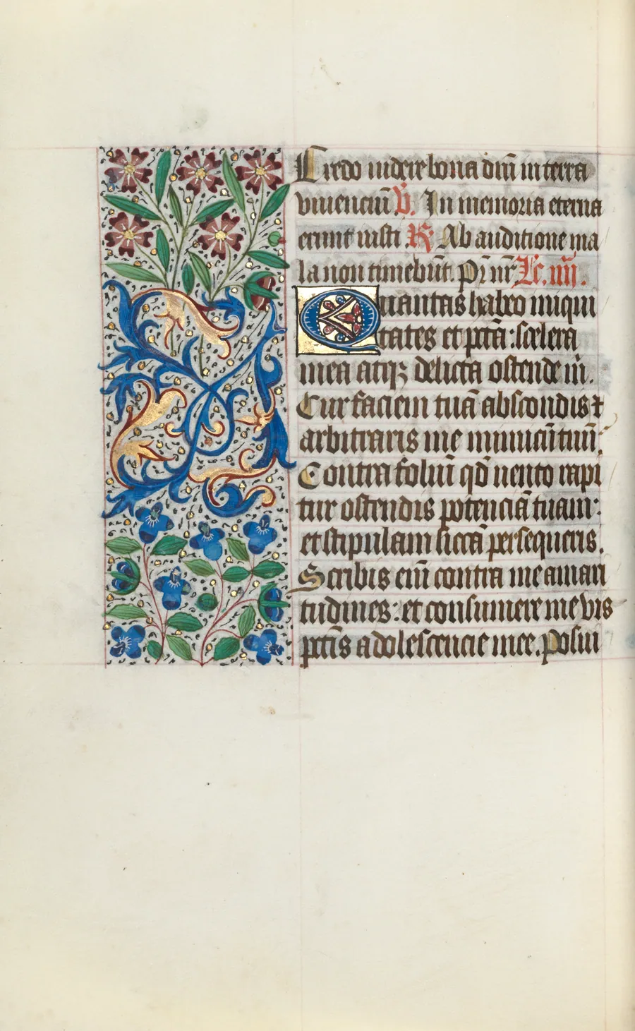 Book of Hours (Use of Rouen): fol. 122v by Master of the Geneva Latini