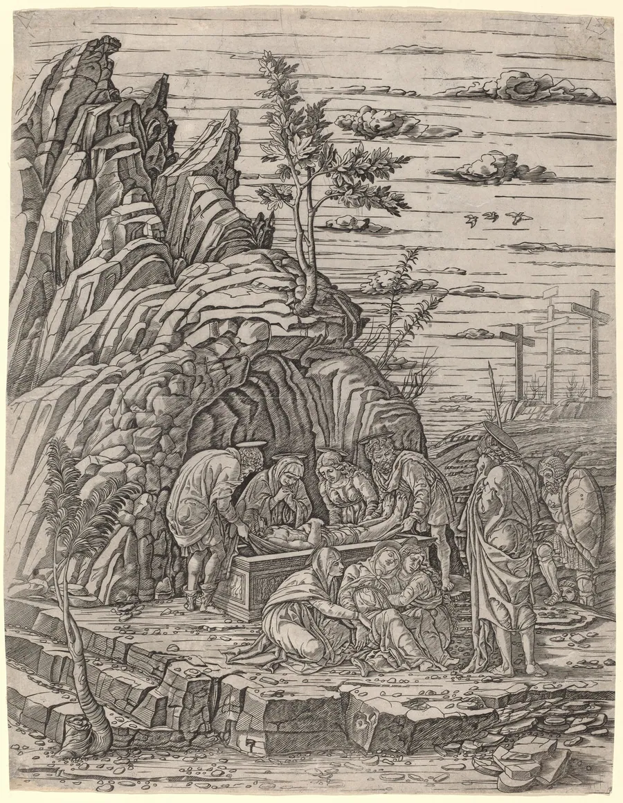 The Entombment with Three Birds by Giovanni Antonio da Brescia