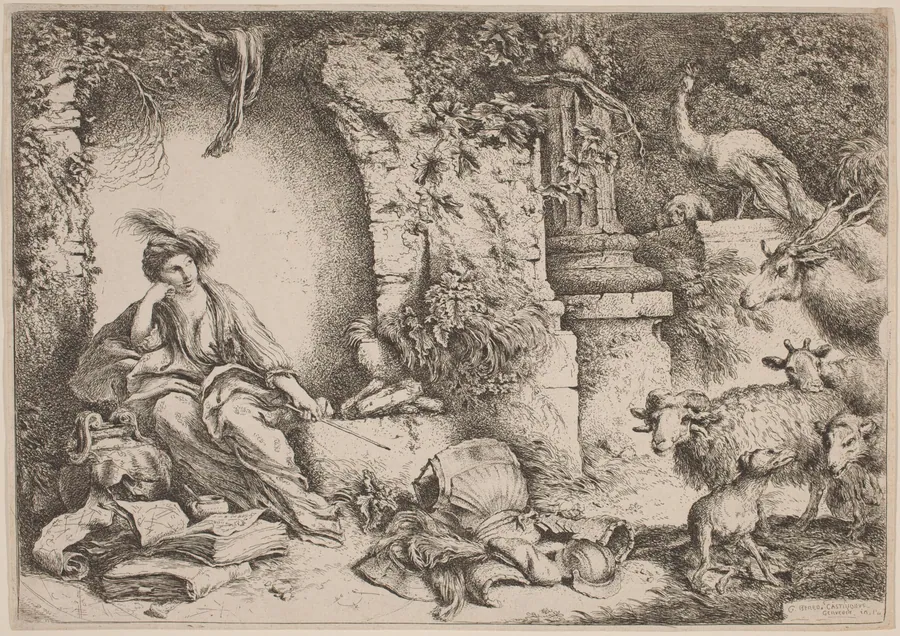 Circe Changing Ulysses' Men into Beasts by Giovanni Benedetto Castiglione