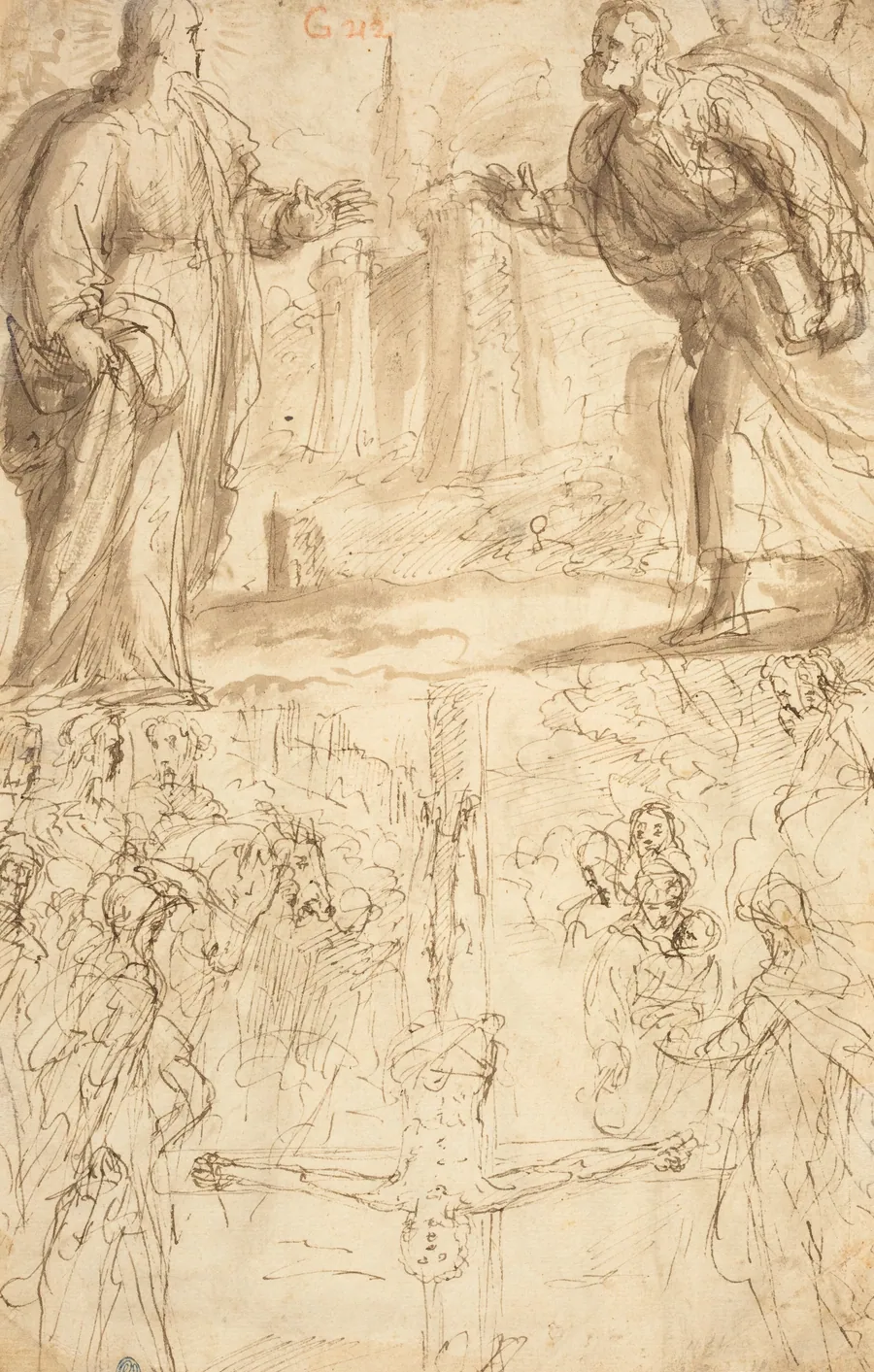 Crucifixion of Saint Peter by Giulio Cesare Procaccini
