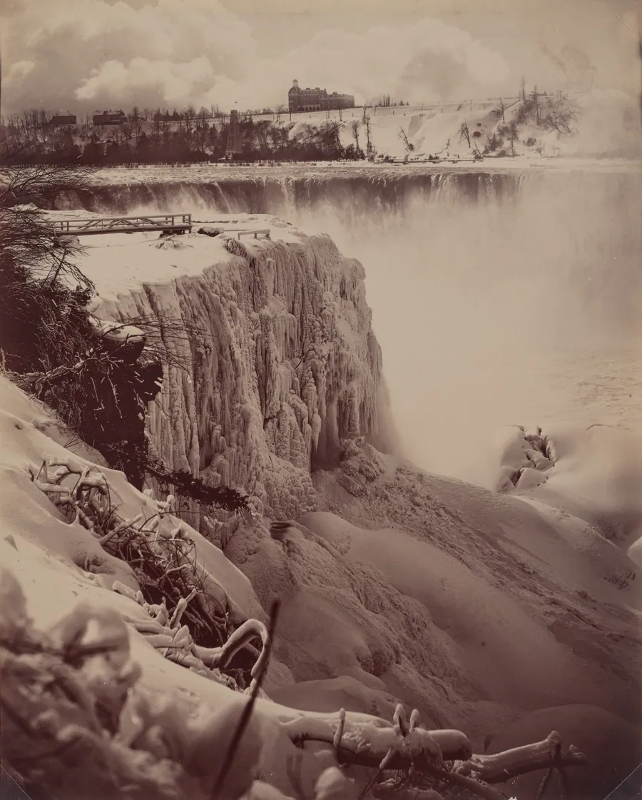 Frozen Falls by Charles Bierstadt