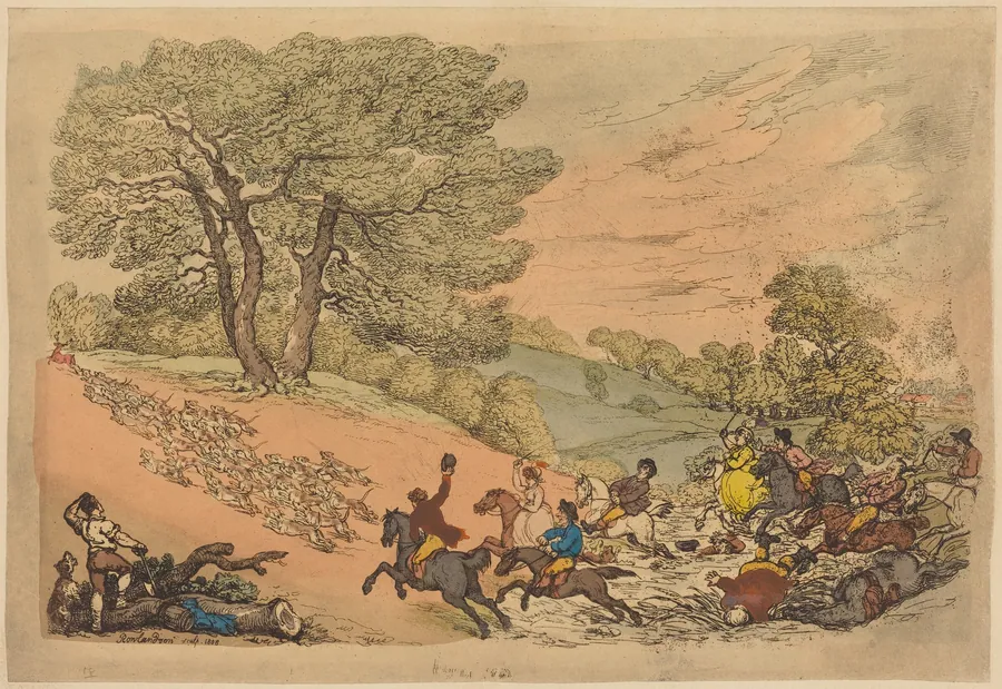 The Hunt by Thomas Rowlandson