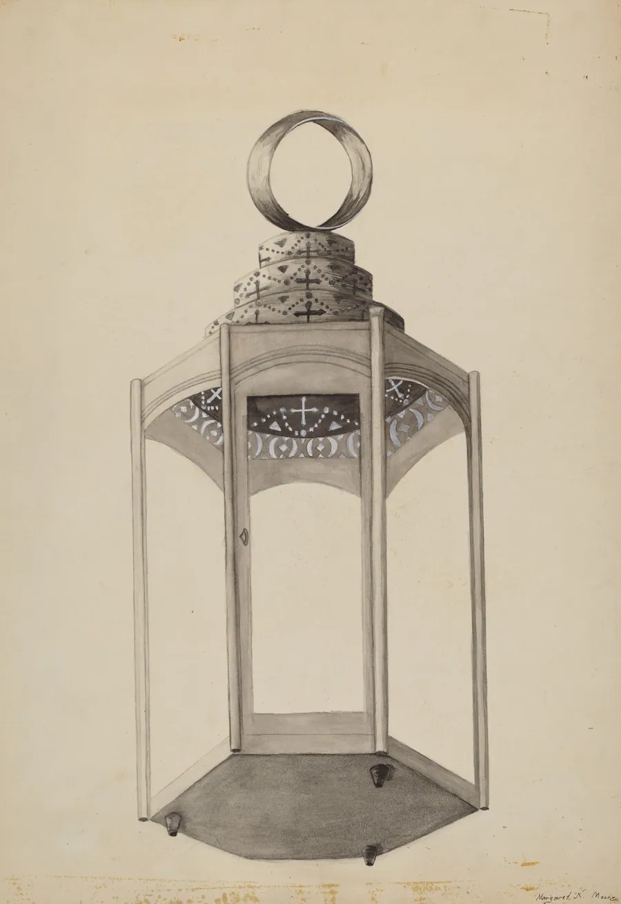 Metal Lantern by Margaret K. Moore