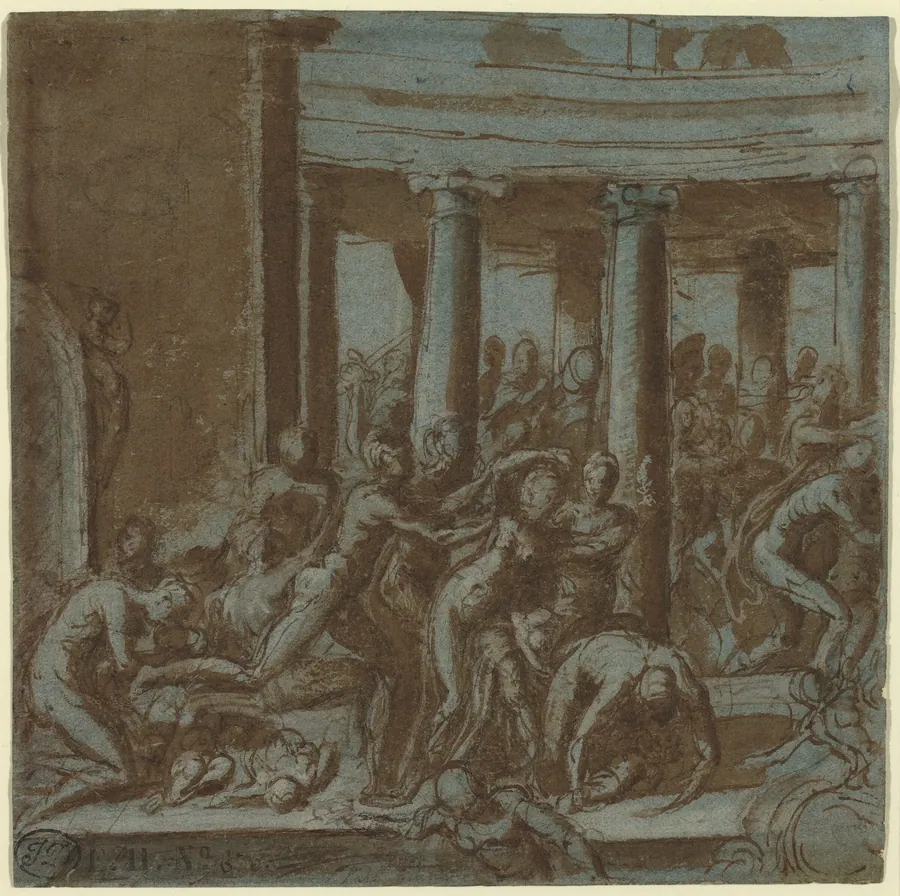 Massacre of the Innocents [recto] by Jacopo Zanguidi, called Bertoia