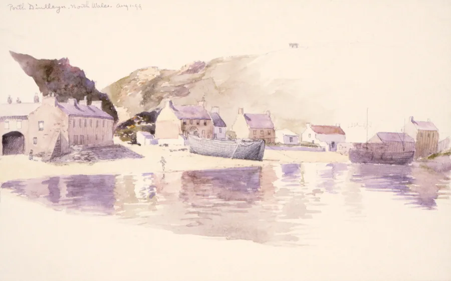 Porth Dinlleyn, North Wales by George Elbert Burr, born Monroe Falls, OH 1859-died Phoenix, AZ 1939