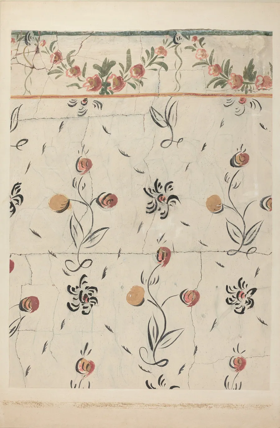 Hand Painted Wall (Detail) by John Collins