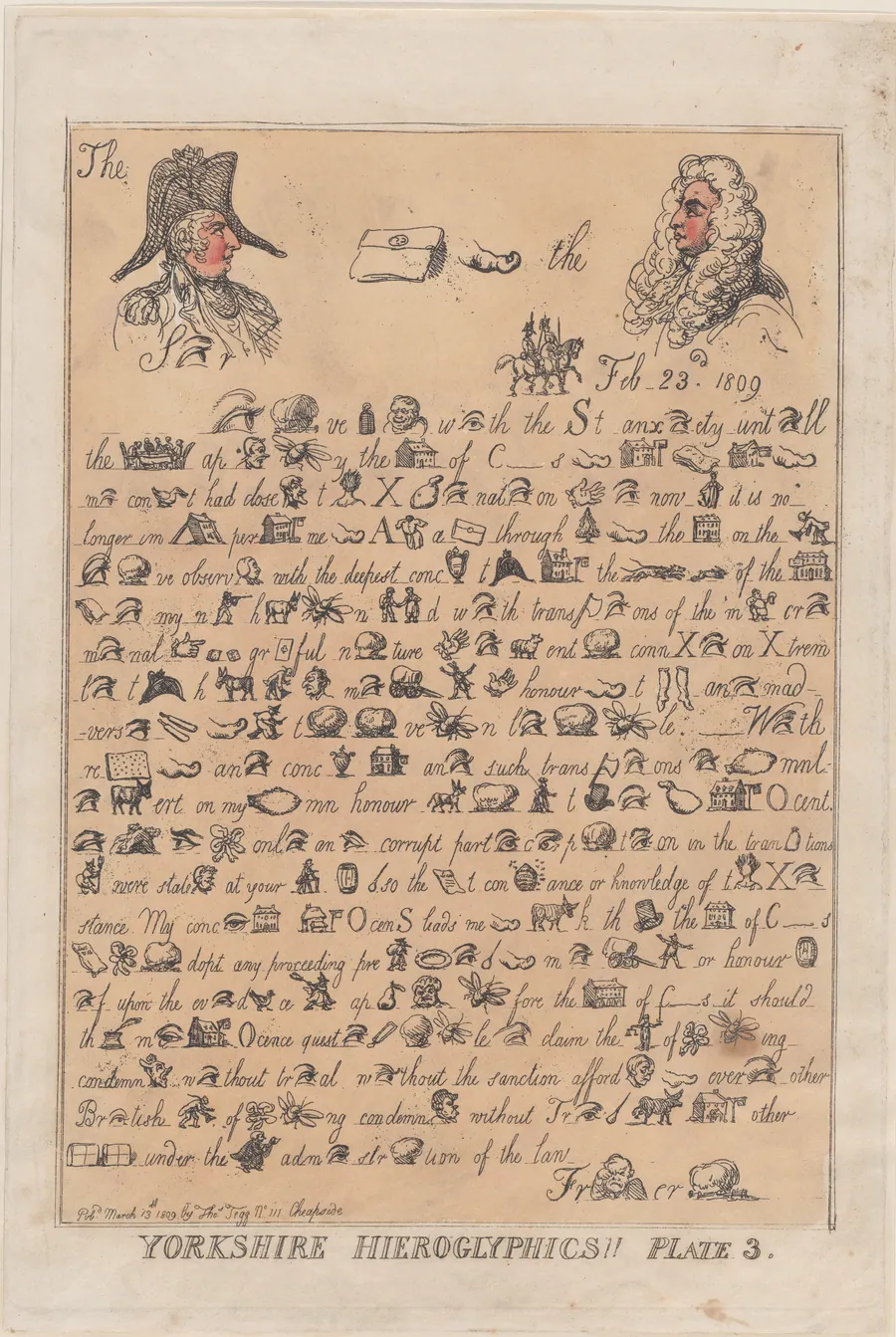 Yorkshire Hieroglyphics, Plate 3 by Charles Abbot, 1st Baron Colchester