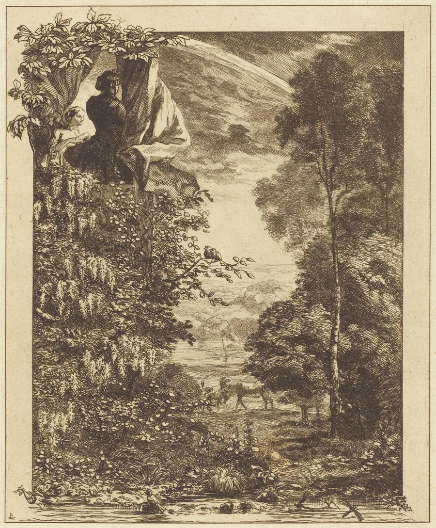 A Landscape (Un Paysage) by Félix Bracquemond