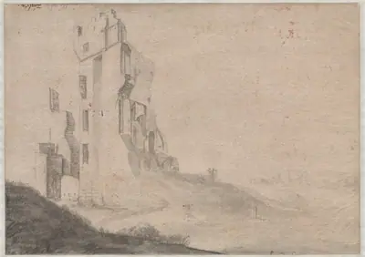 Ruin of the huis Ter Kleef near Haarlem