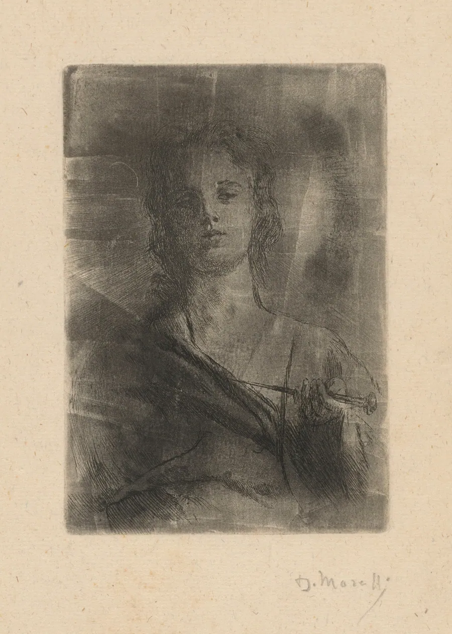 Personification of Engraving (Allegoria dell'incisione) by Domenico Morelli