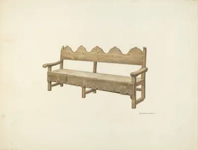 Wooden Bench
