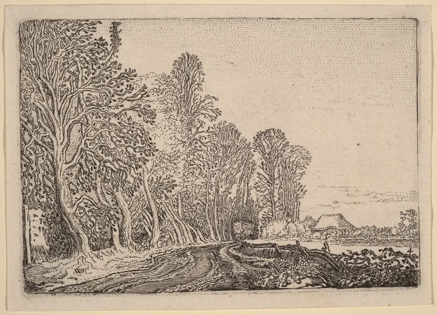 Road at the Edge of the Forest by Willem Buytewech