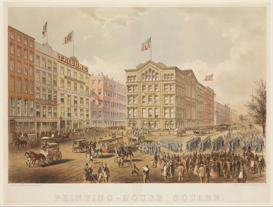 Printing-House Square, New York by Baker & Godwin