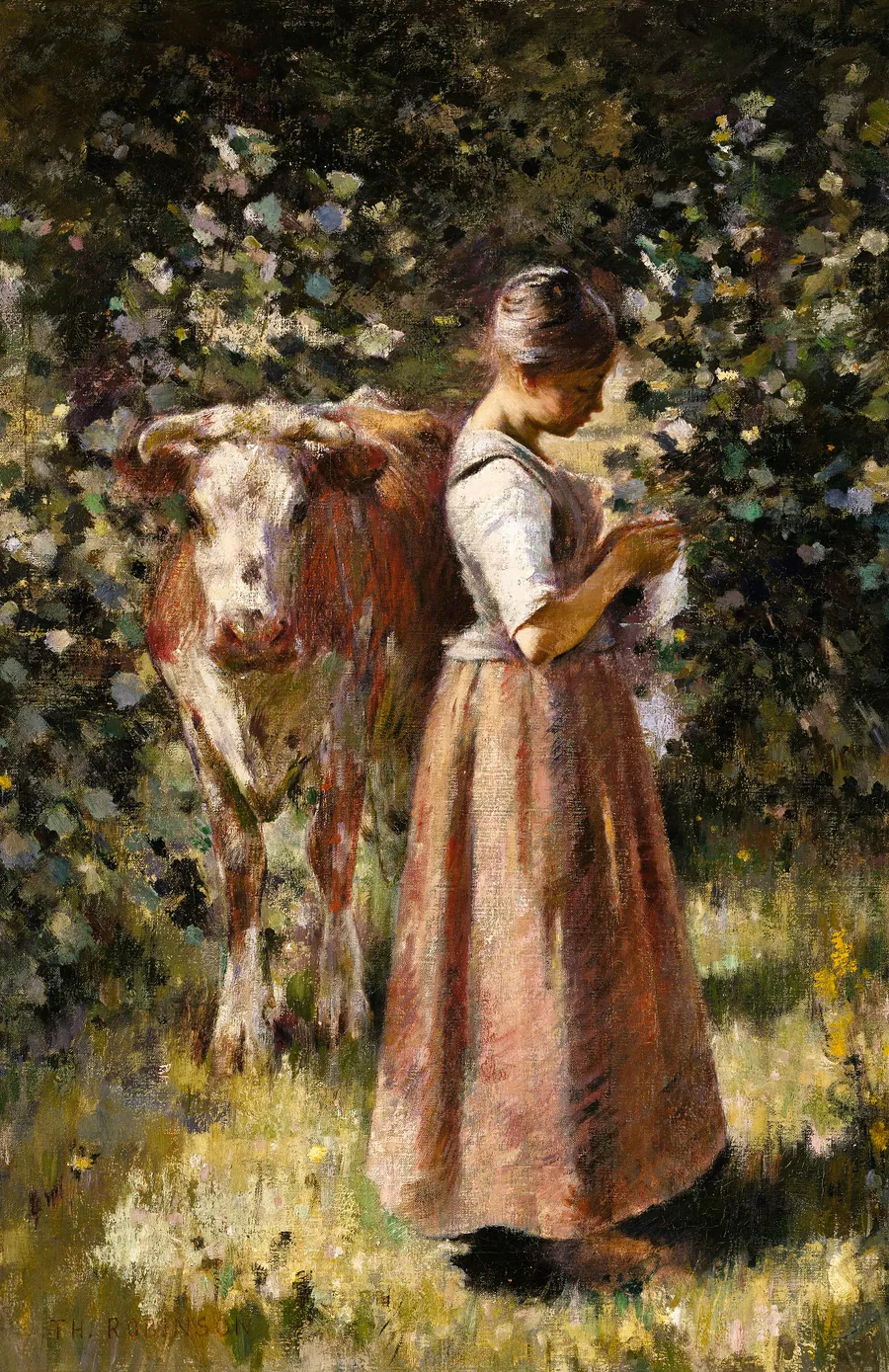 La Vachère by Theodore Robinson, born Irasburg, VT 1852-died New York City 1896