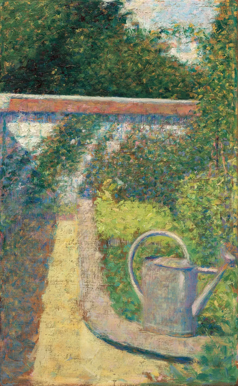 The Watering Can - Garden at Le Raincy by Georges Seurat