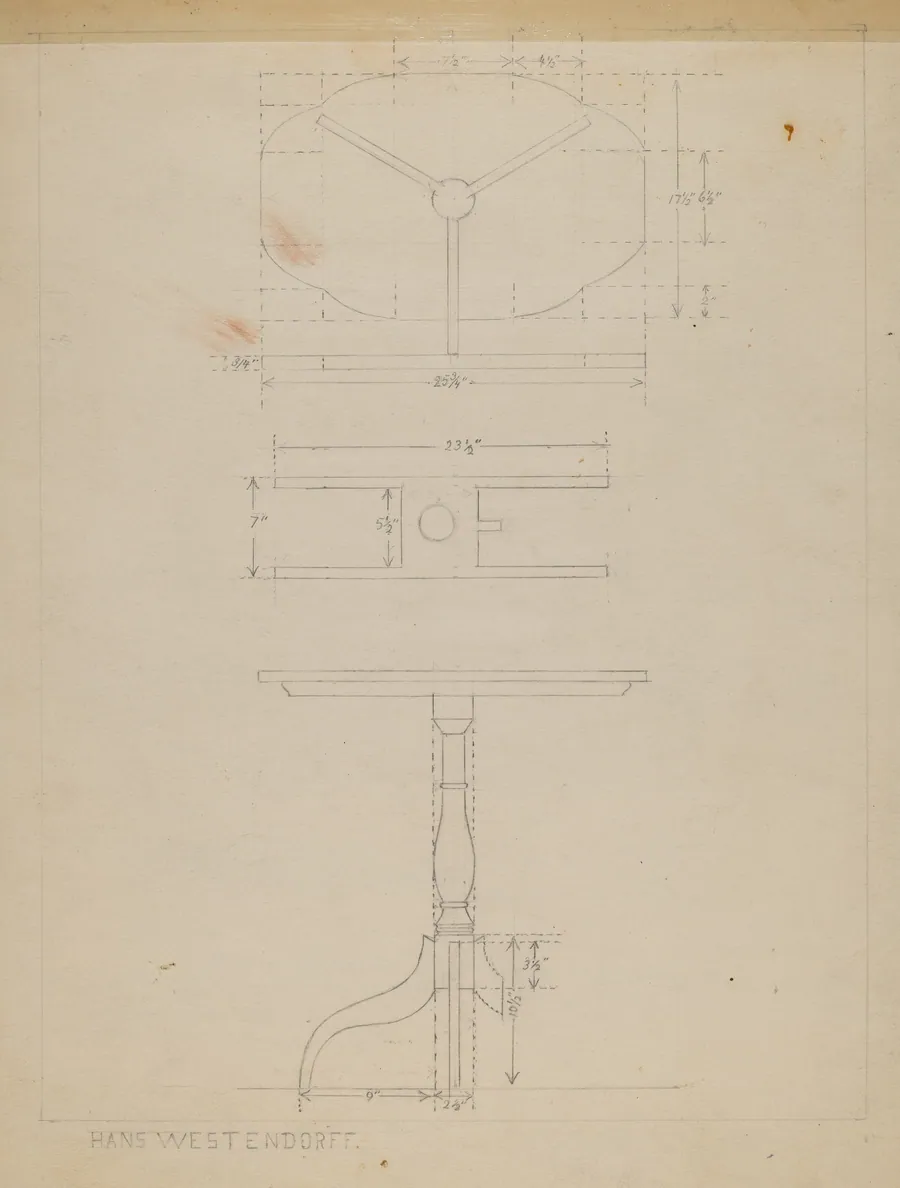 Table by Hans Westendorff