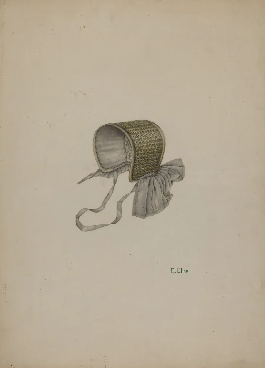 Doll's Straw Bonnet by Orville Cline