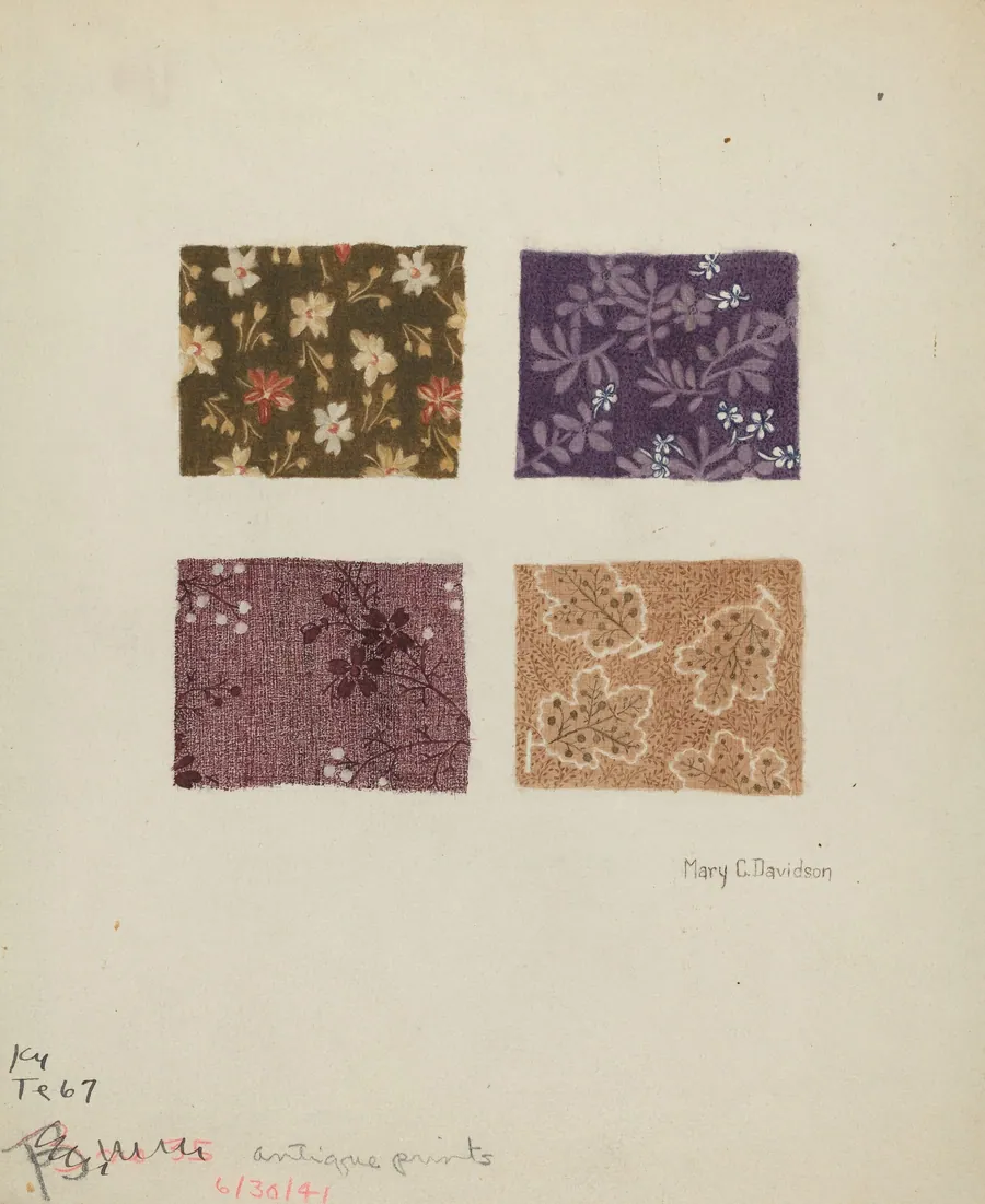 Printed Swatches by Mary C. Davidson