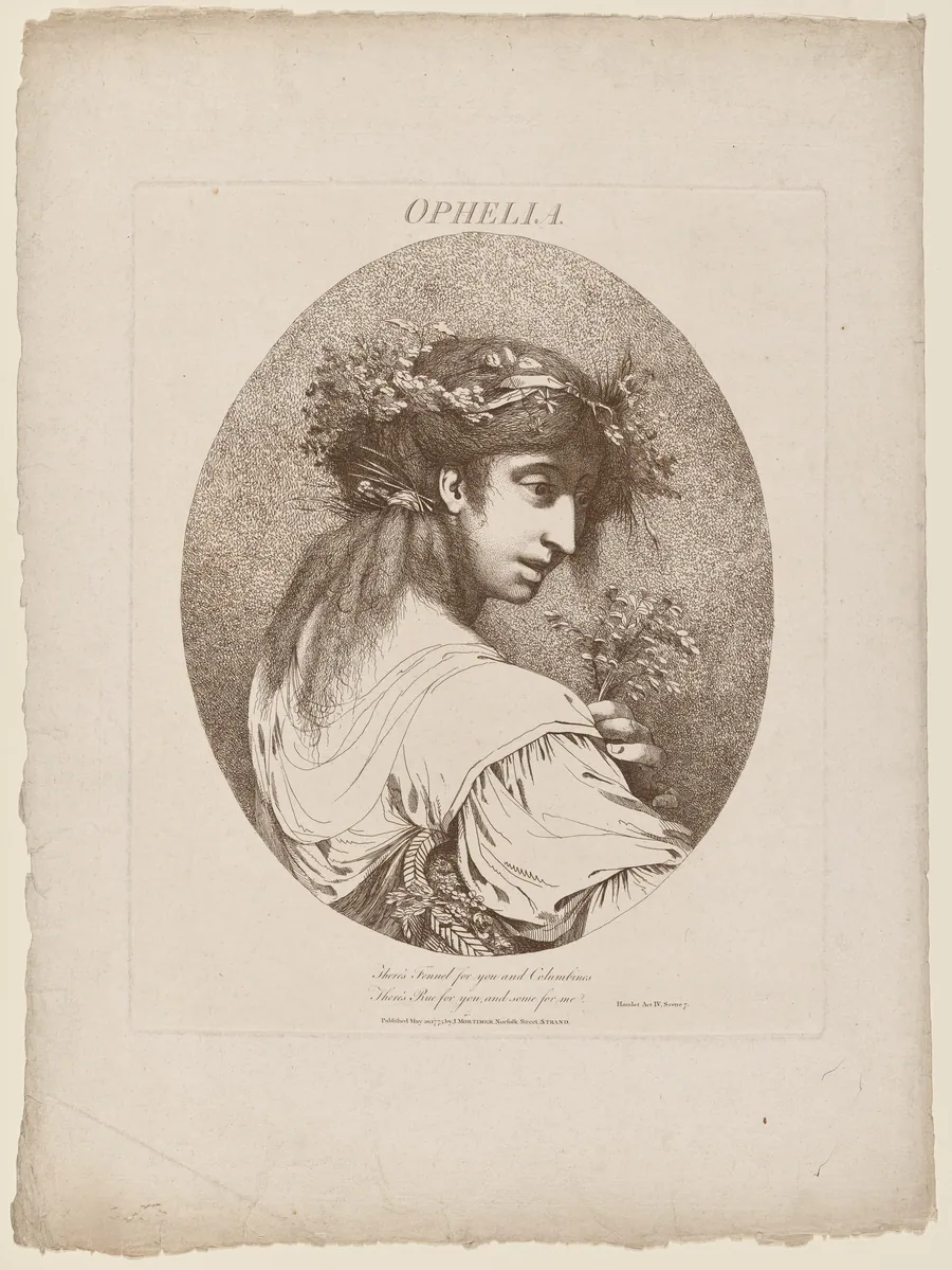 Ophelia by John Hamilton Mortimer