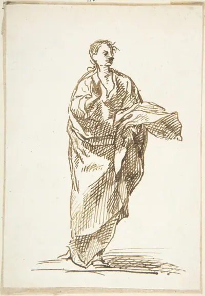Standing Male Saint (an Apostle?)