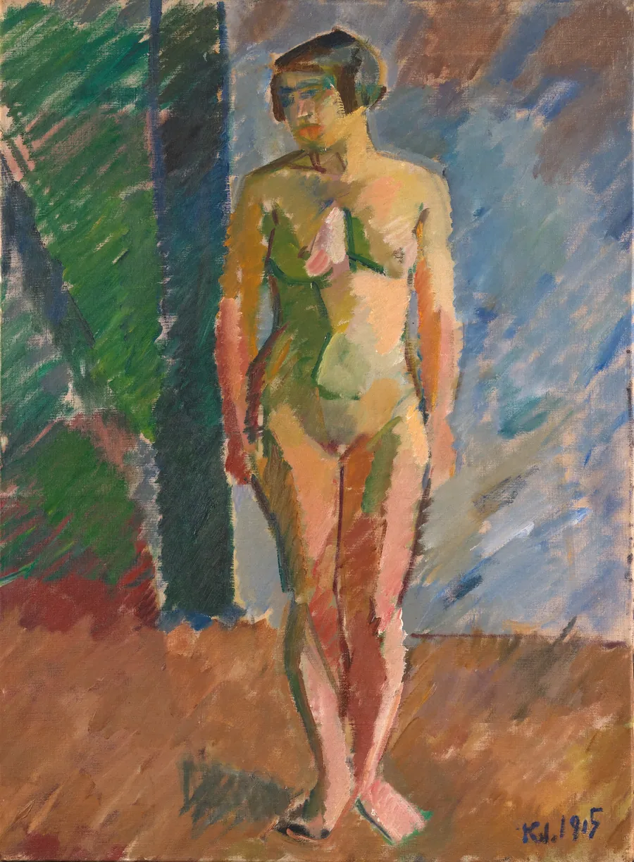 Stående model by Isakson, Karl
